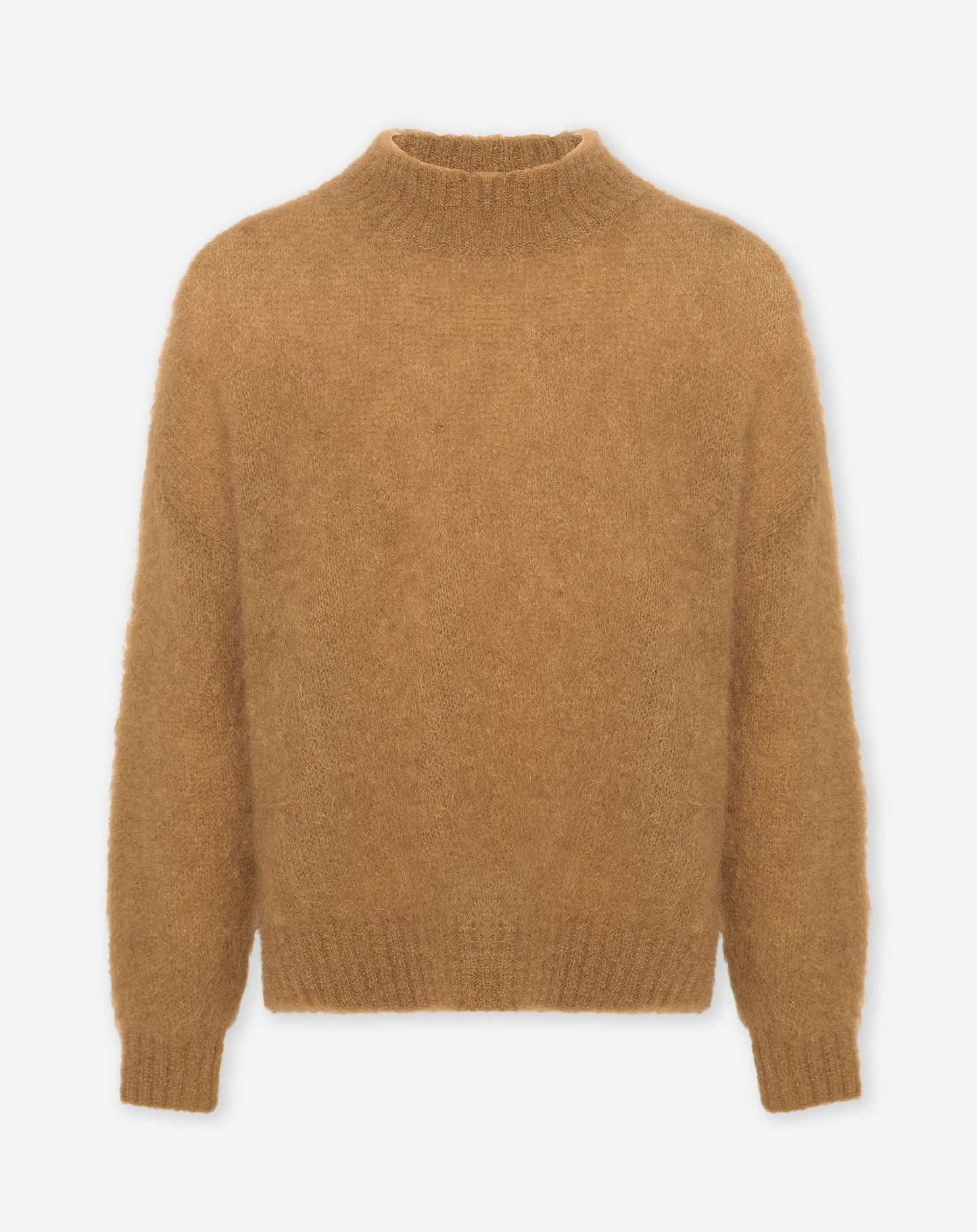LEAH MOHAIR KNIT CAMEL