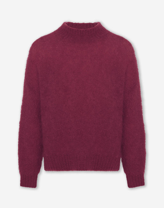 LEAH MOHAIR KNIT CHERRY