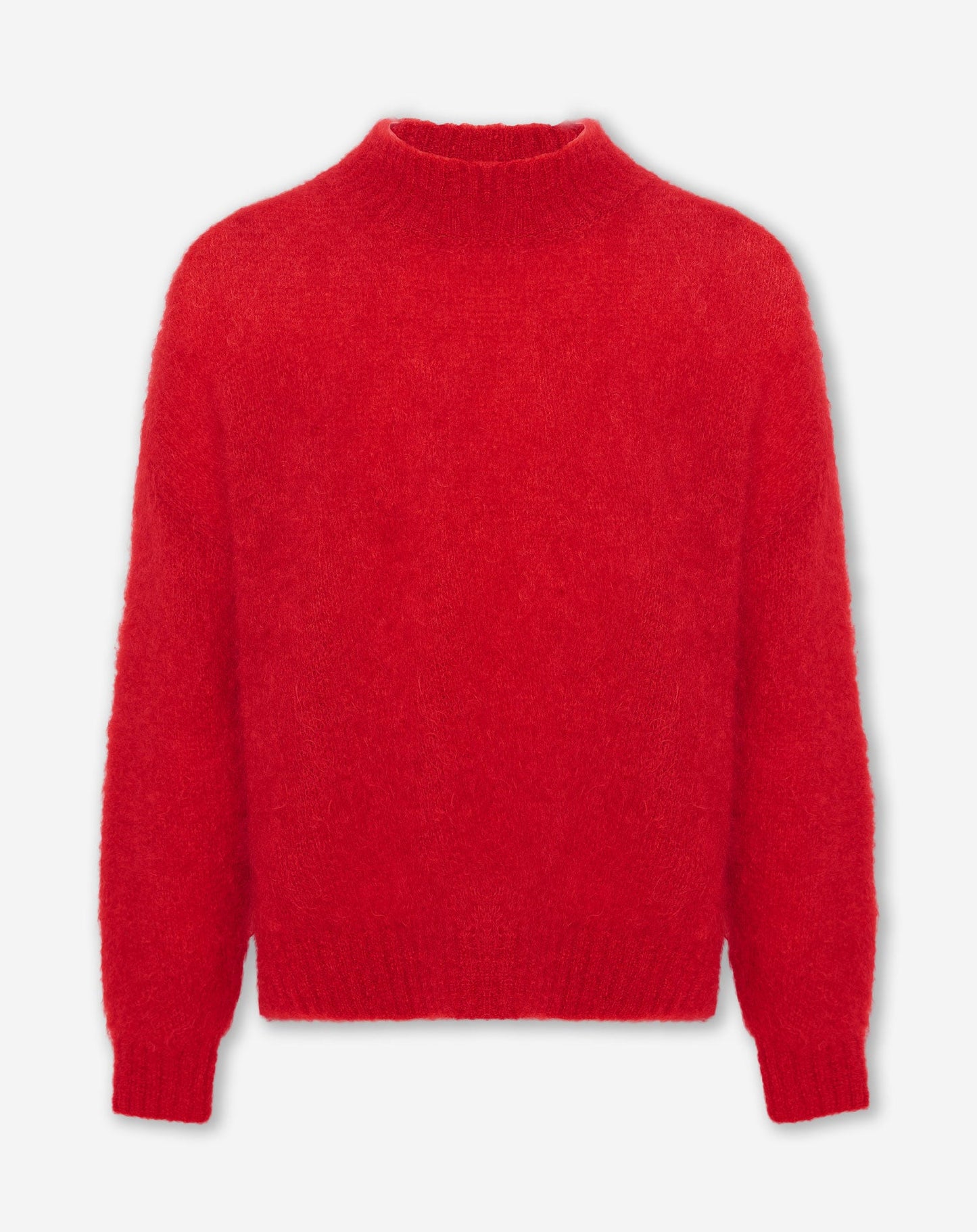 LEAH MOHAIR KNIT RED