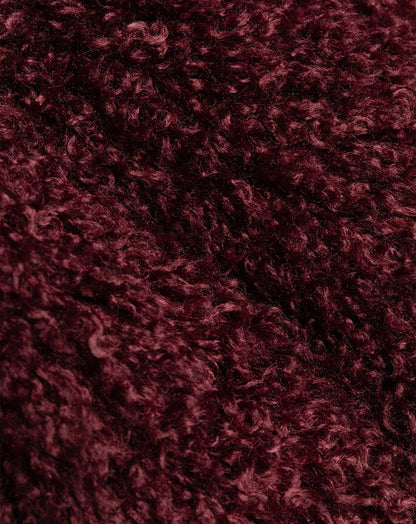 HAIRY COAT BURGUNDY