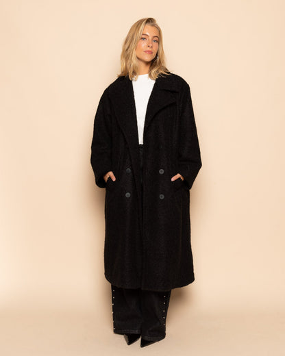 ISABEL LONG COAT ZWART