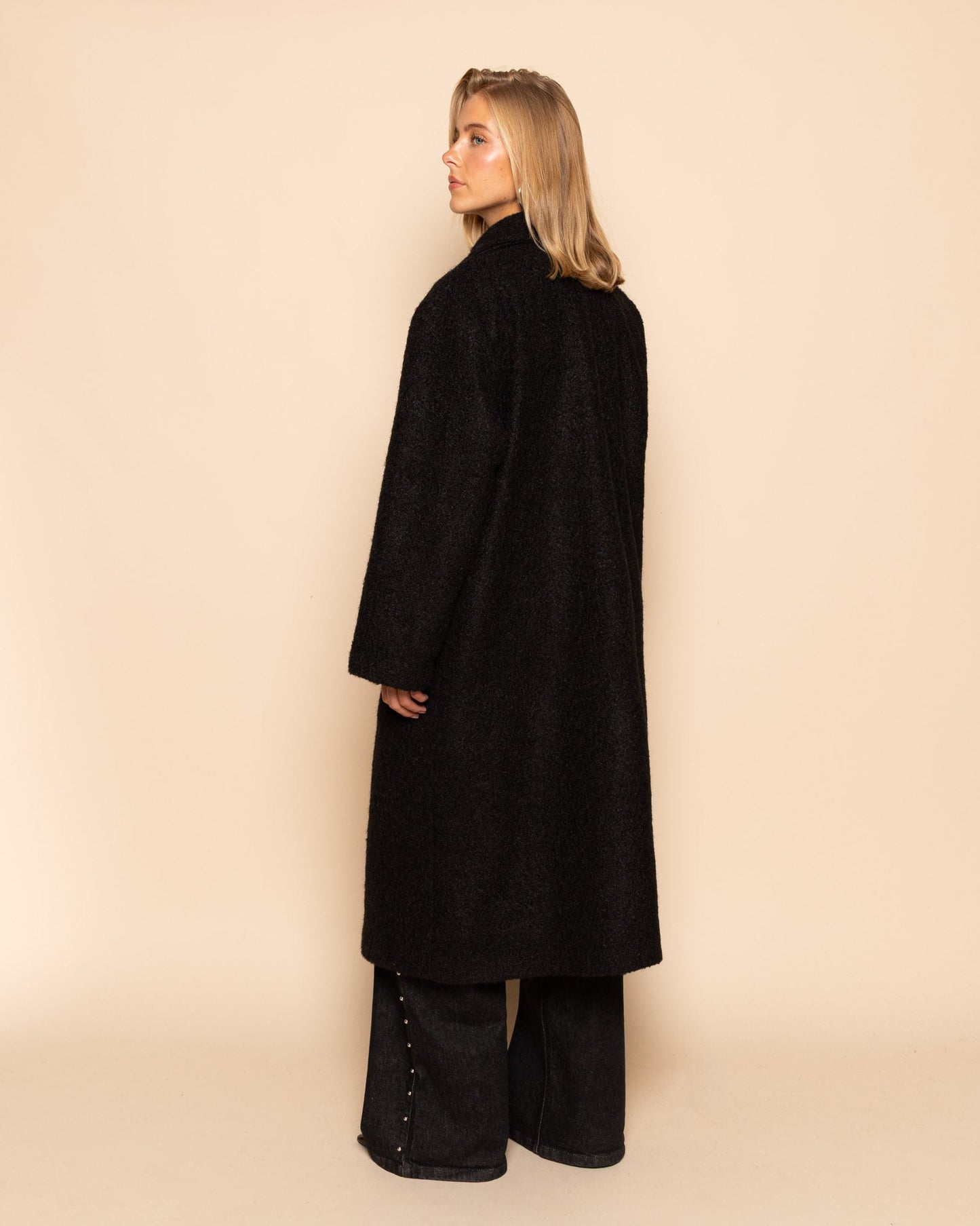 ISABEL LONG COAT ZWART