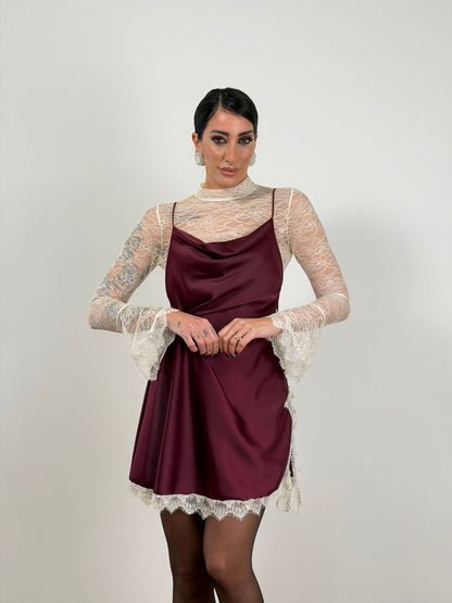 Abito bordo simil seta 27699