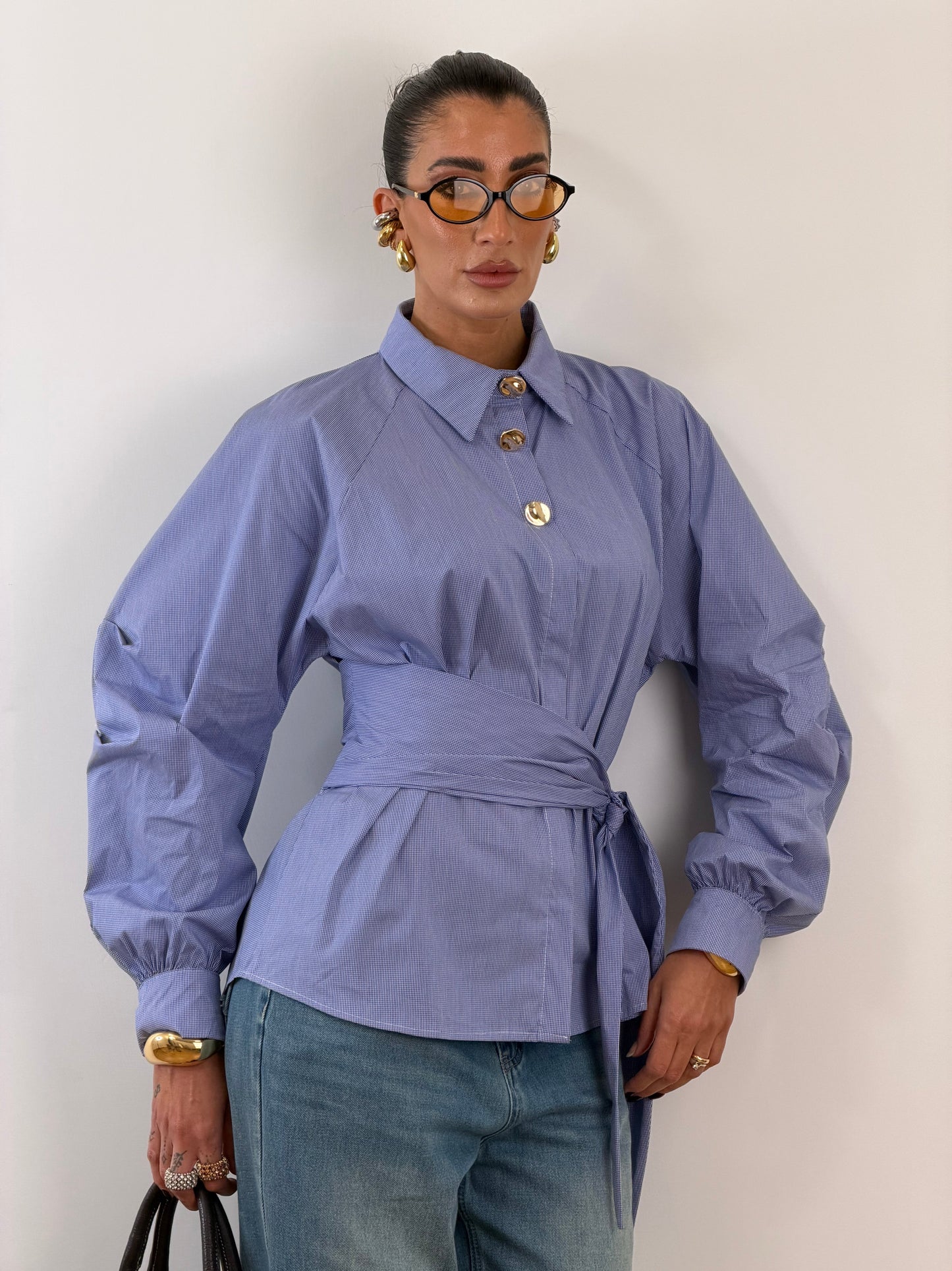 Camicia evita azzurra 33361