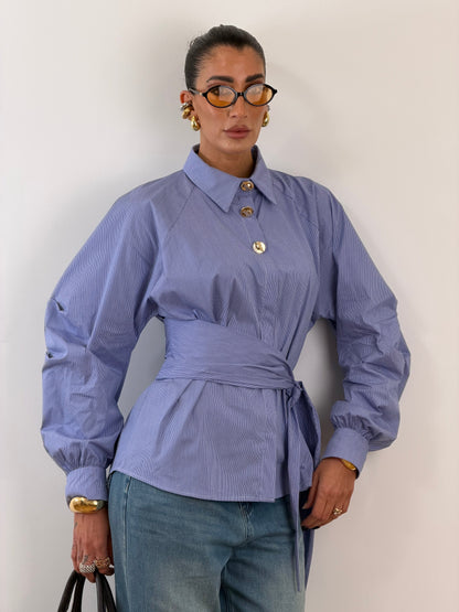 Camicia evita azzurra 33361