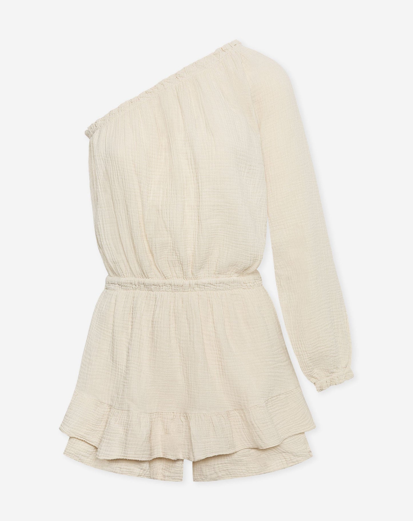 MOUSSELINE ONE SLEEVE PLAYSUIT ZAND