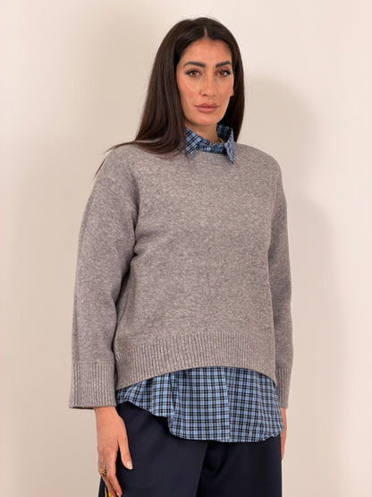 Pull grigio basic PL4950