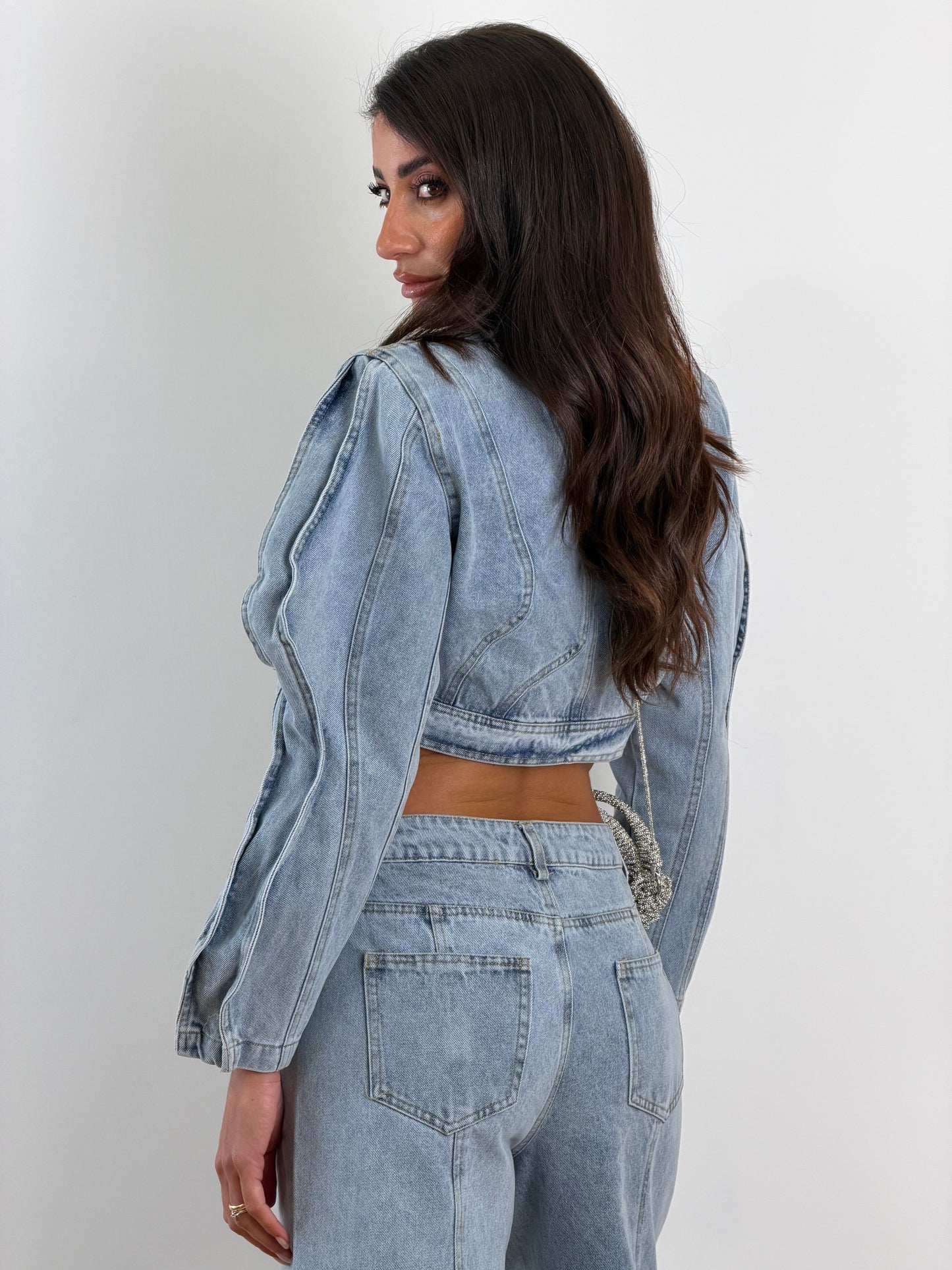 Giacca denim bustier 6673