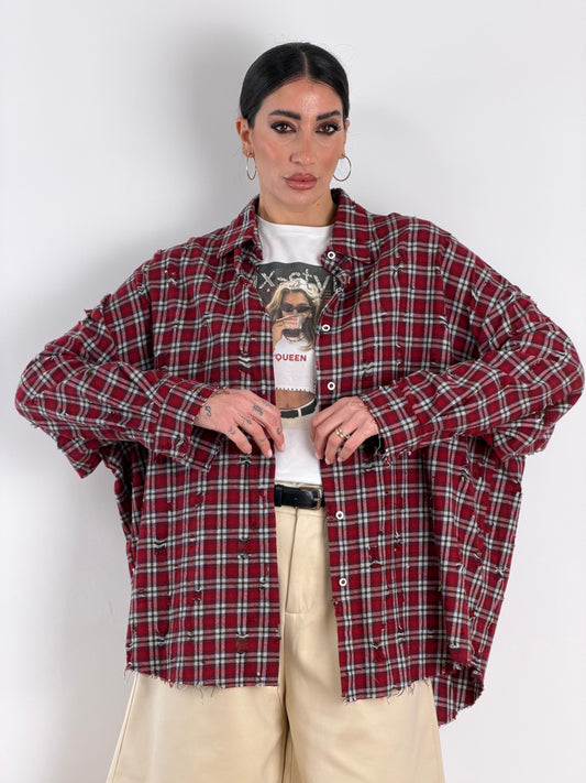 Camicia quadri rossa 5493