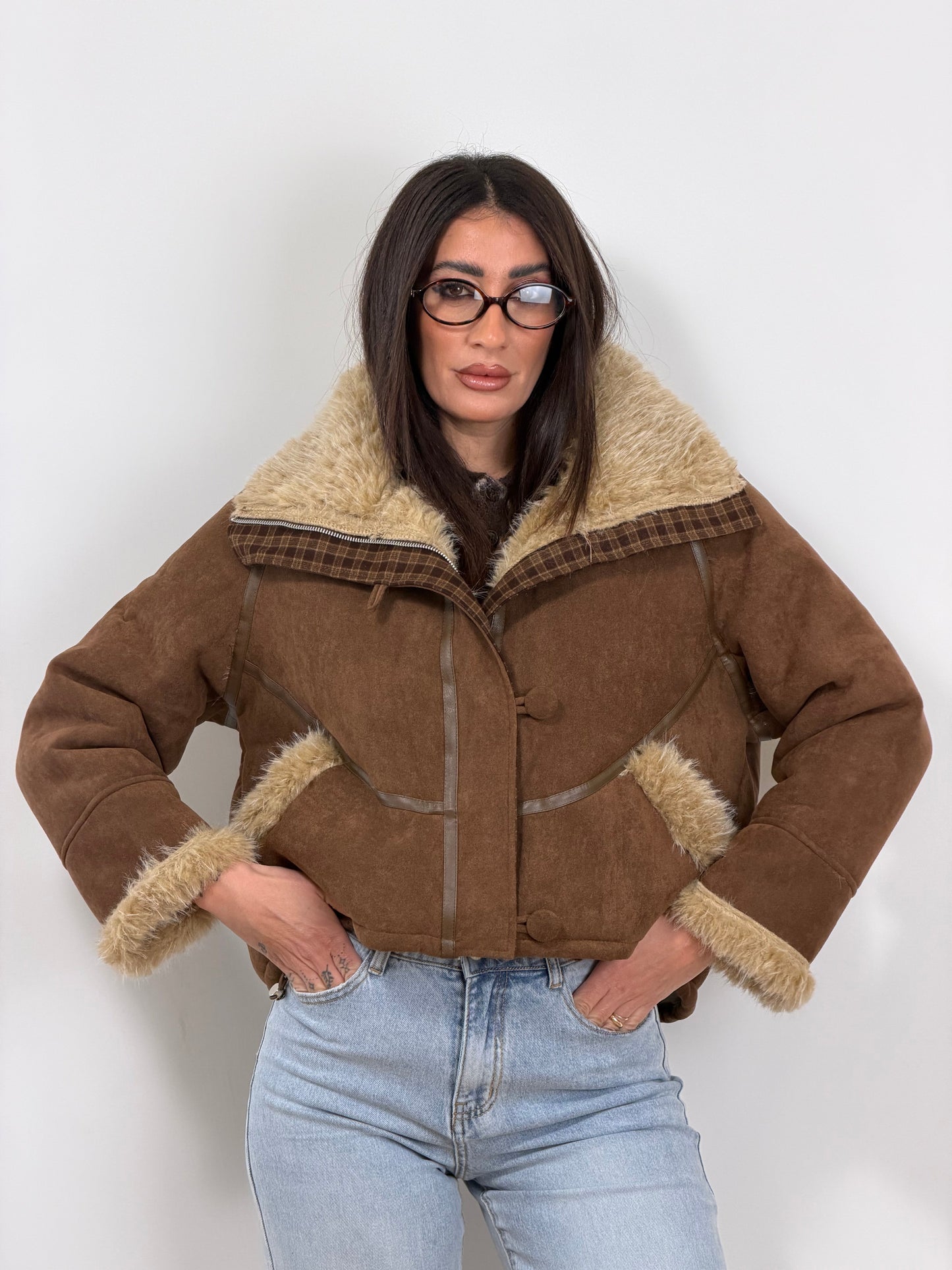 Montone imbottito marrone 5549