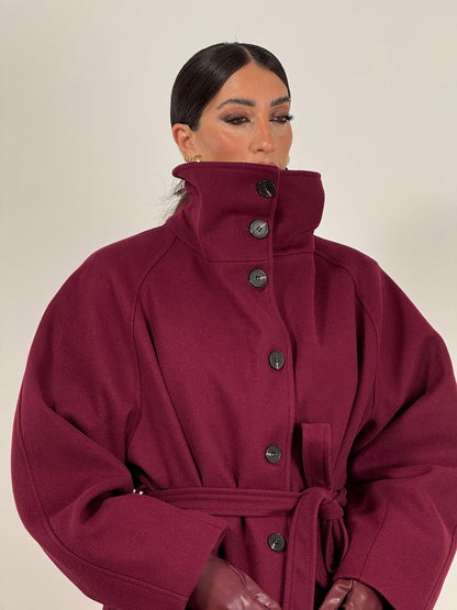 CAPPOTTO LUNGO AMARANTO CAPT4