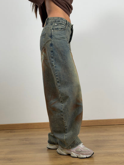 Jeans sabbiato ballon P10686