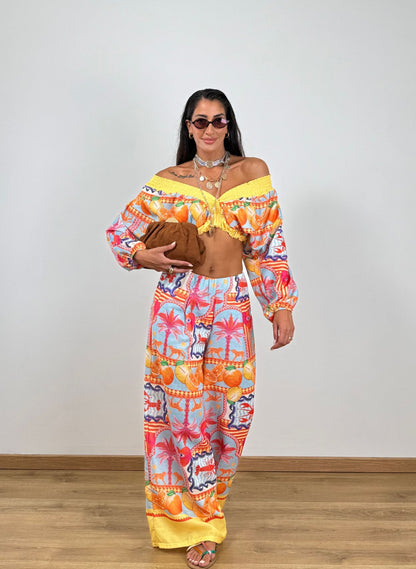 Coordinato TROPICANA ORANGE/FUXIA 60981