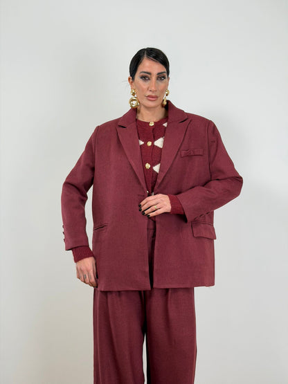 Tailleur bordo easy chic 12550