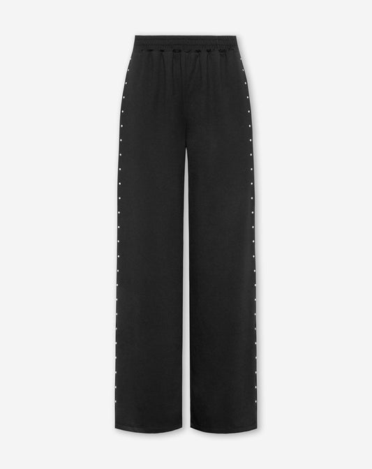 MAUDY STUDDED COMFY PANTS ZWART