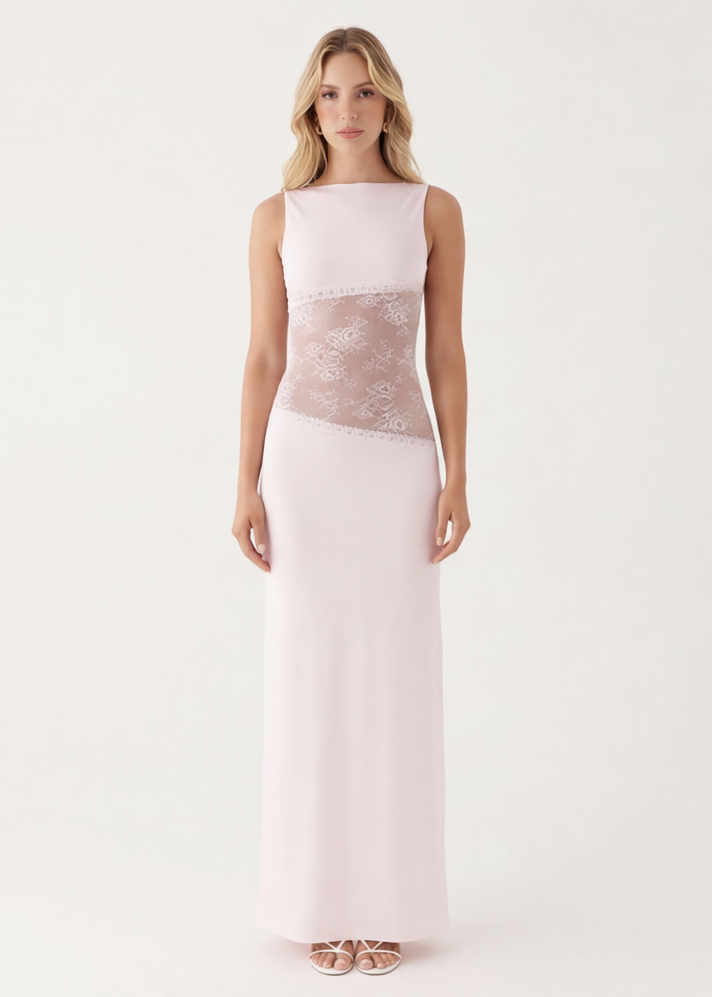 Vestido con detalle transparente