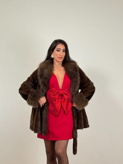 Abito Fiocco rosso R7559.