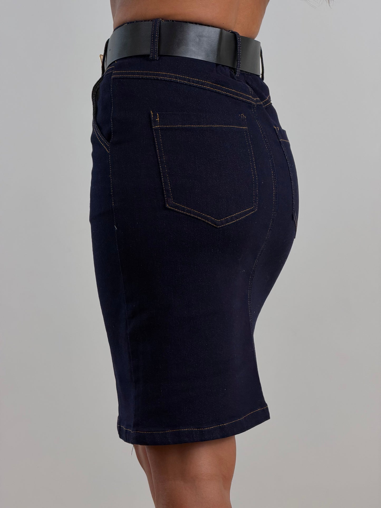 Gonna denim blu scuro MC2017