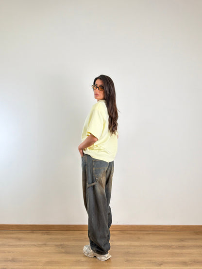 Jeans scuro sabbiato marrone GB071