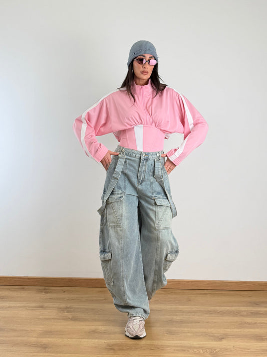 Pantaloni salopette 2048