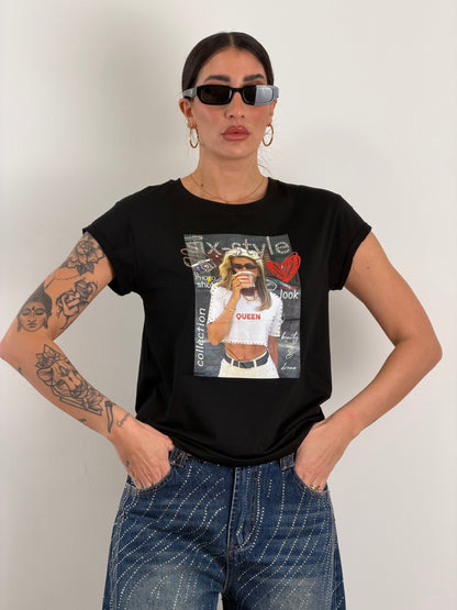 T-Shirt STYLE NERA/BIANCA D66482