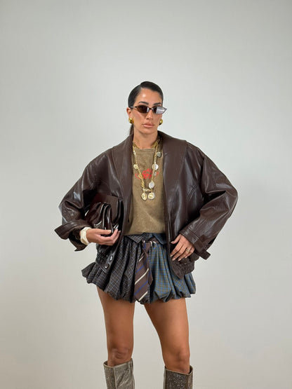 Gonna CRAVATTA BLU/MARRONE 44971