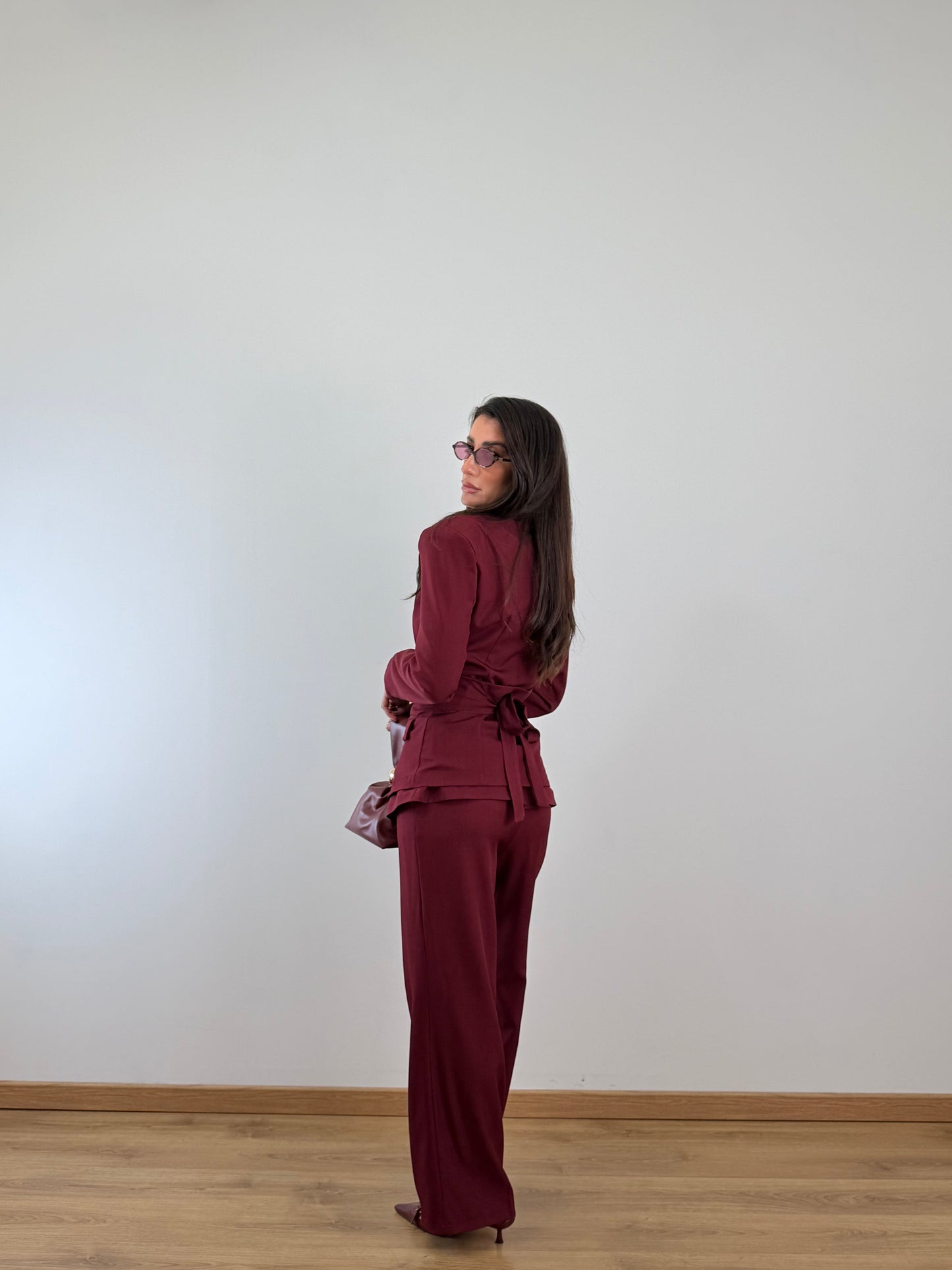 Tailleur corsetto bordó 6865