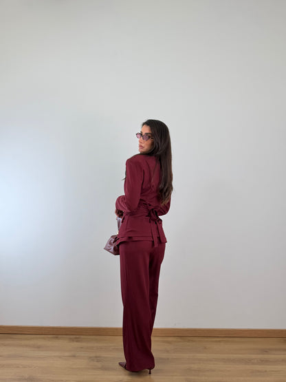 Tailleur corsetto bordó 6865