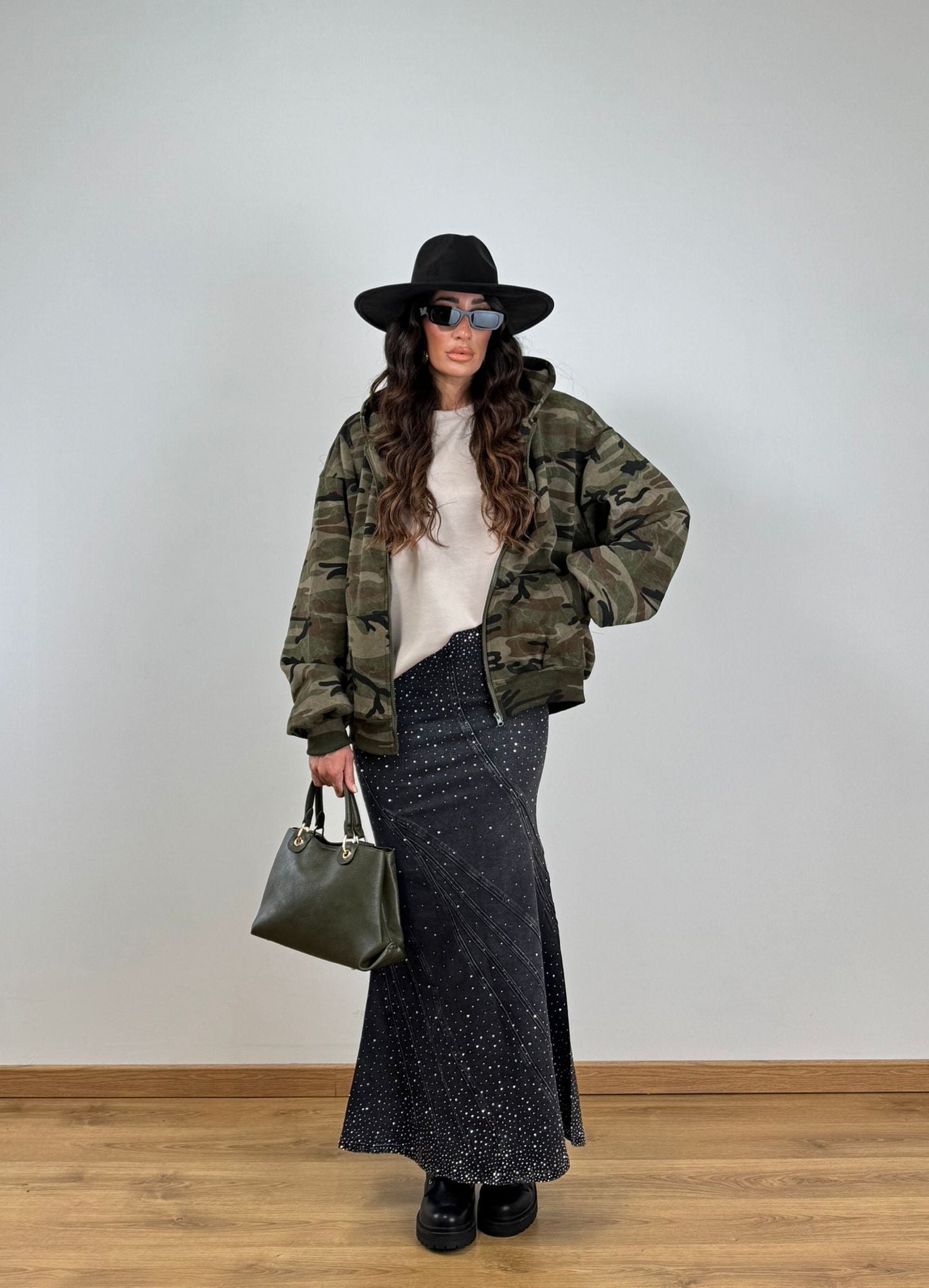 GONNA SIRENA JEANS DARK GREY H3622