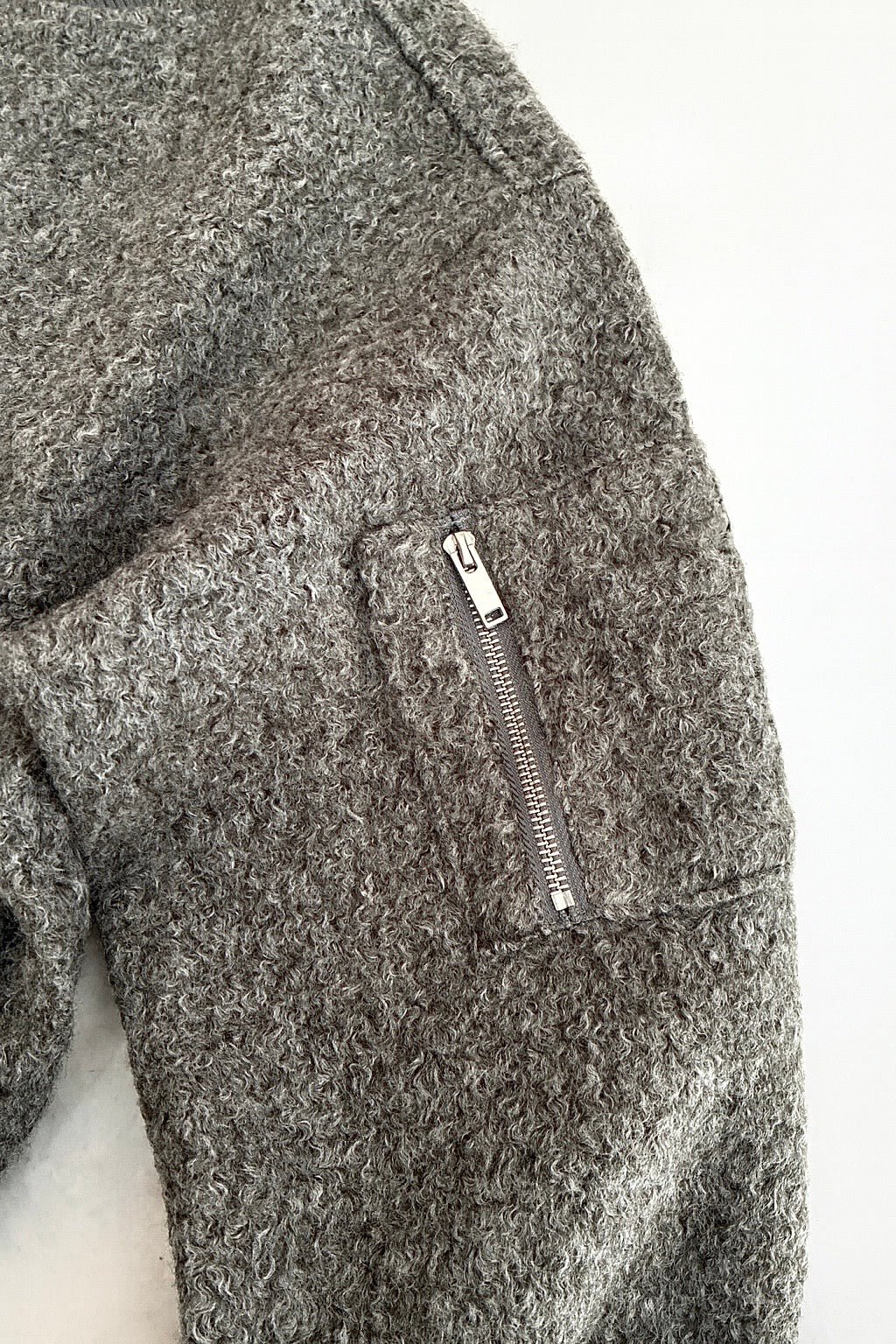 Teddy bomber grigio