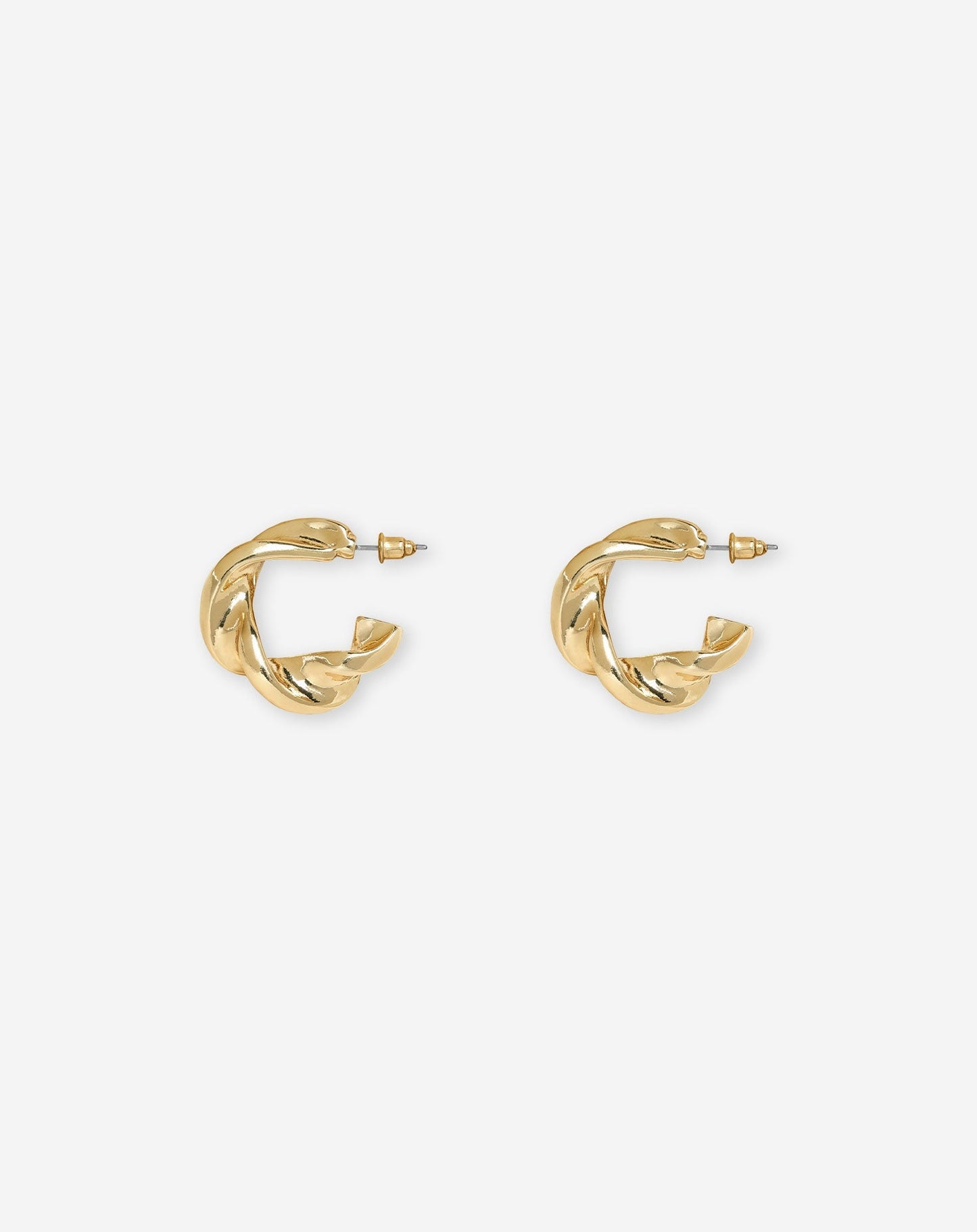 CHUNKY SWIRL EARRINGS GOLD