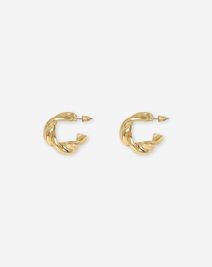 CHUNKY SWIRL EARRINGS GOLD