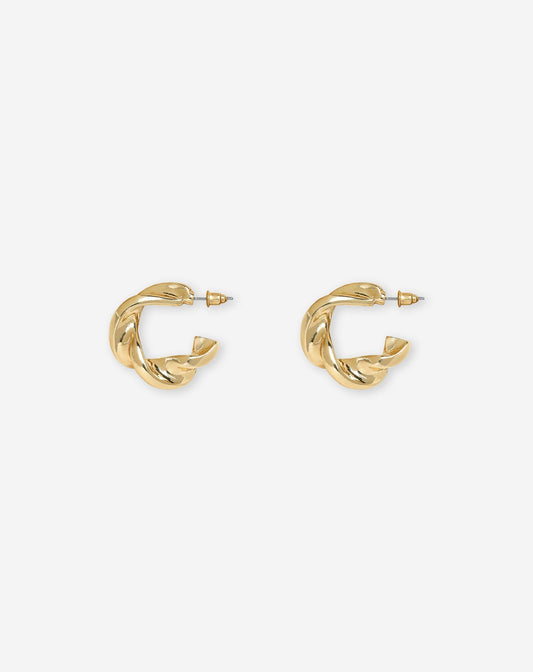 CHUNKY SWIRL EARRINGS GOLD