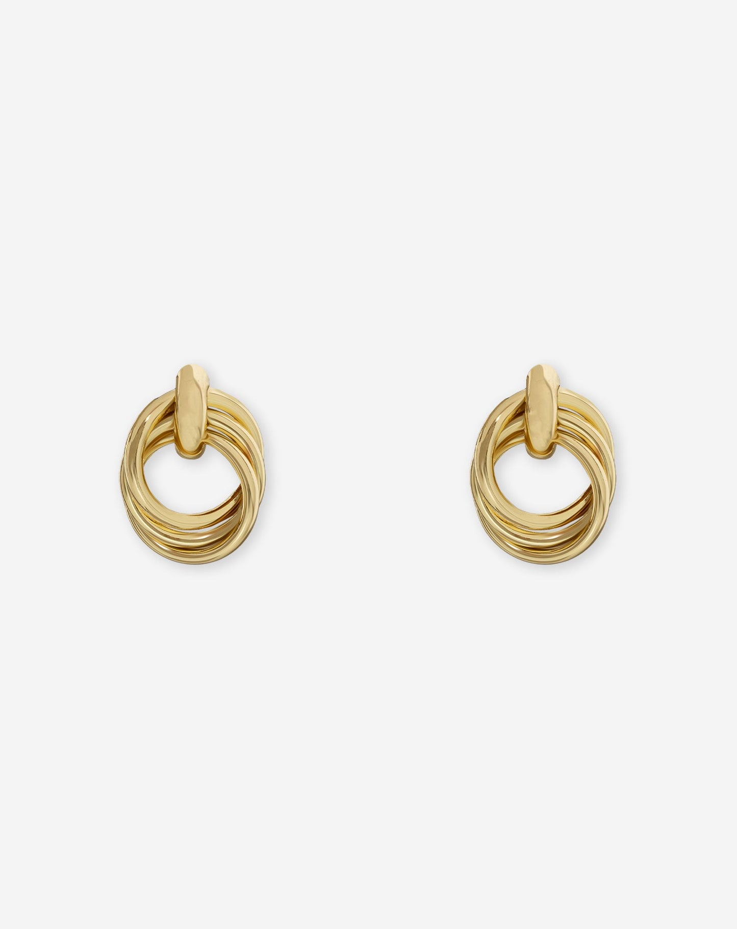 DOUBLE LAYER  HOOP EARRINGS