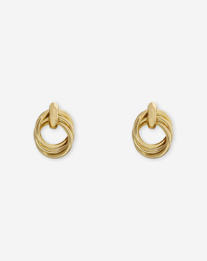 DOUBLE LAYER  HOOP EARRINGS