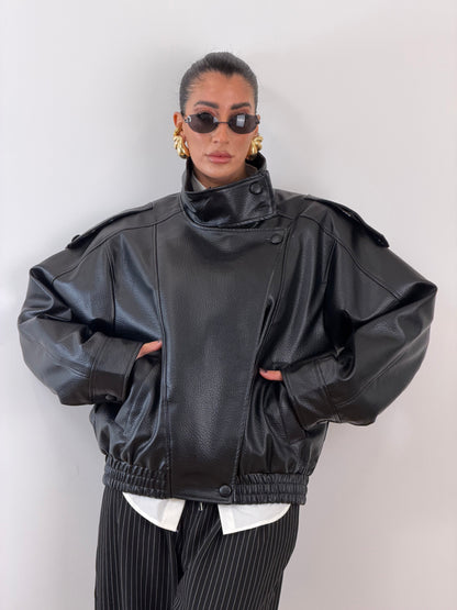 Jacket ecopelle nero NEW