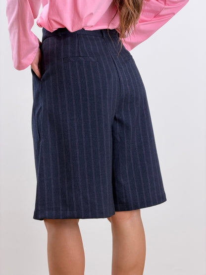 Bermuda Lumina blue gessato violet 260043