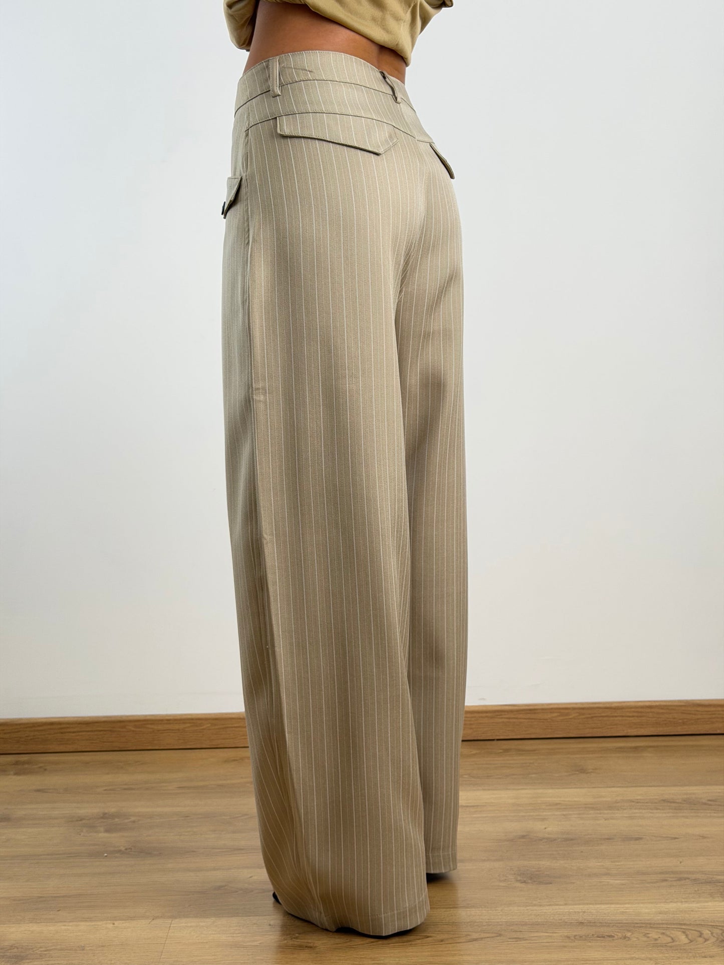 Pantaloni Pinstripe Sabbia W50169