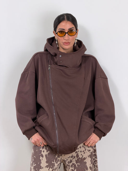 Felpa MARRONE W46497