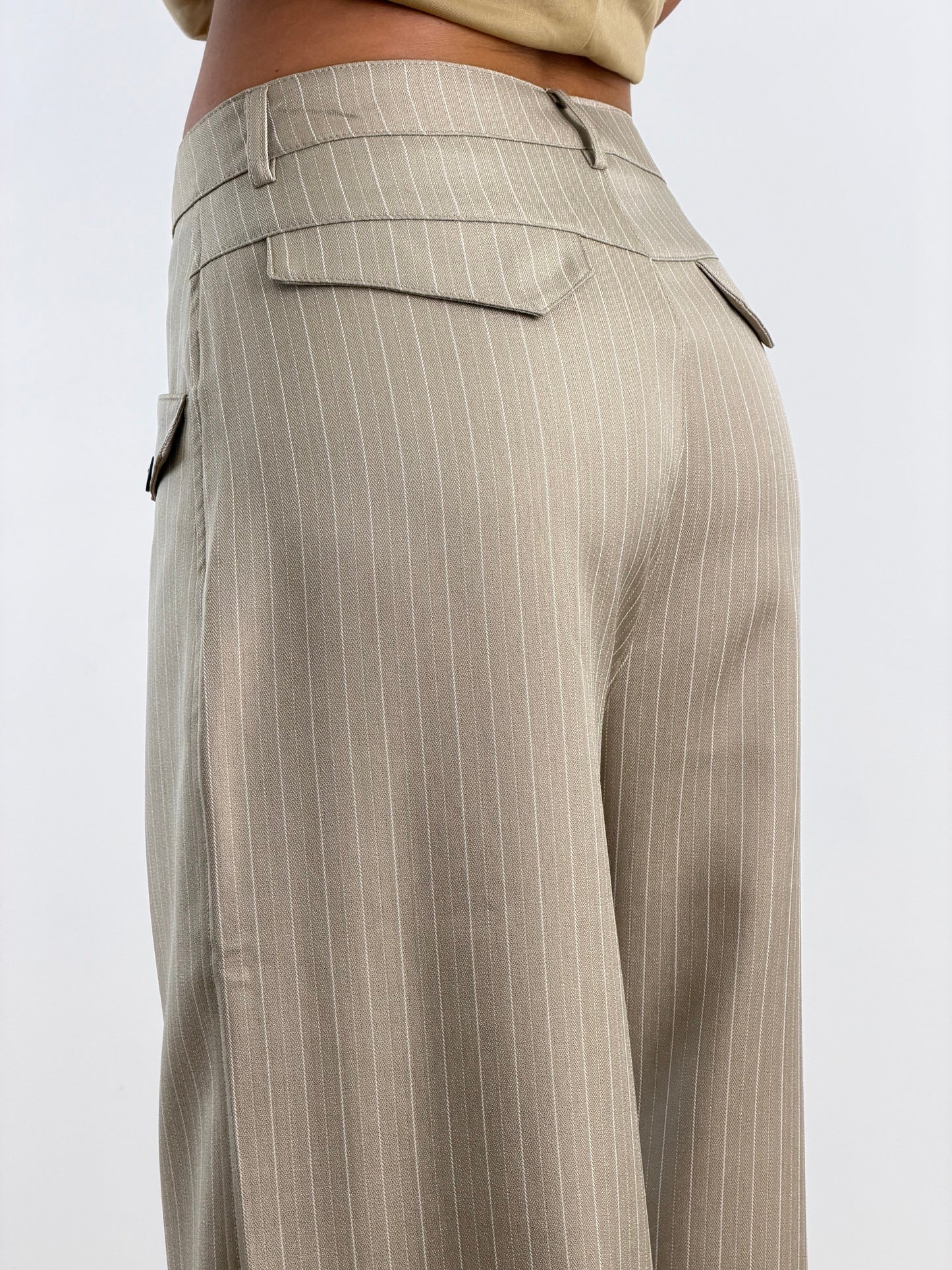 Pantaloni Pinstripe Sabbia W50169