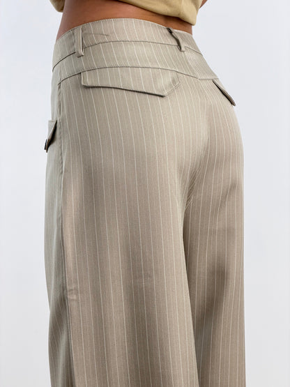 Pantaloni Pinstripe Sabbia W50169