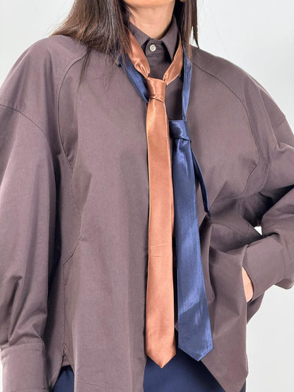 Camicia CRAVATTE marrone 46401