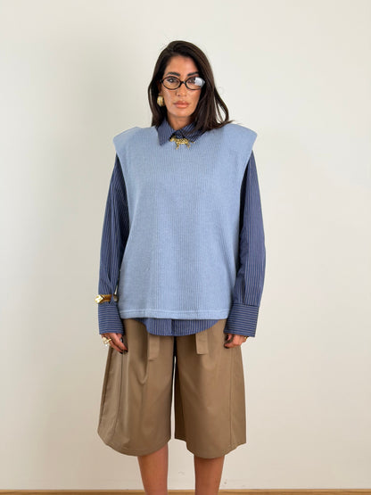 Gilet azzurro W50165