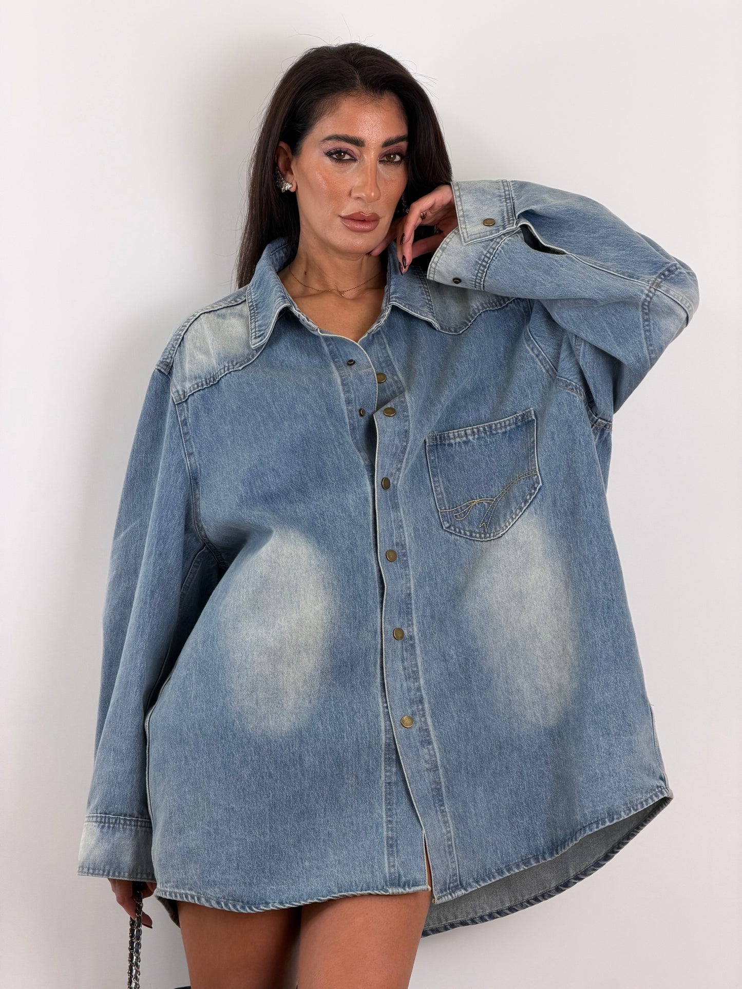 Maxi Camicia Denim 50166