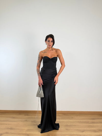 Abito bustino nero 60118