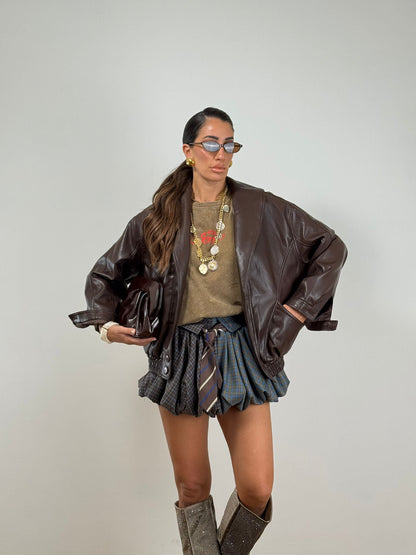 Gonna CRAVATTA BLU/MARRONE 44971