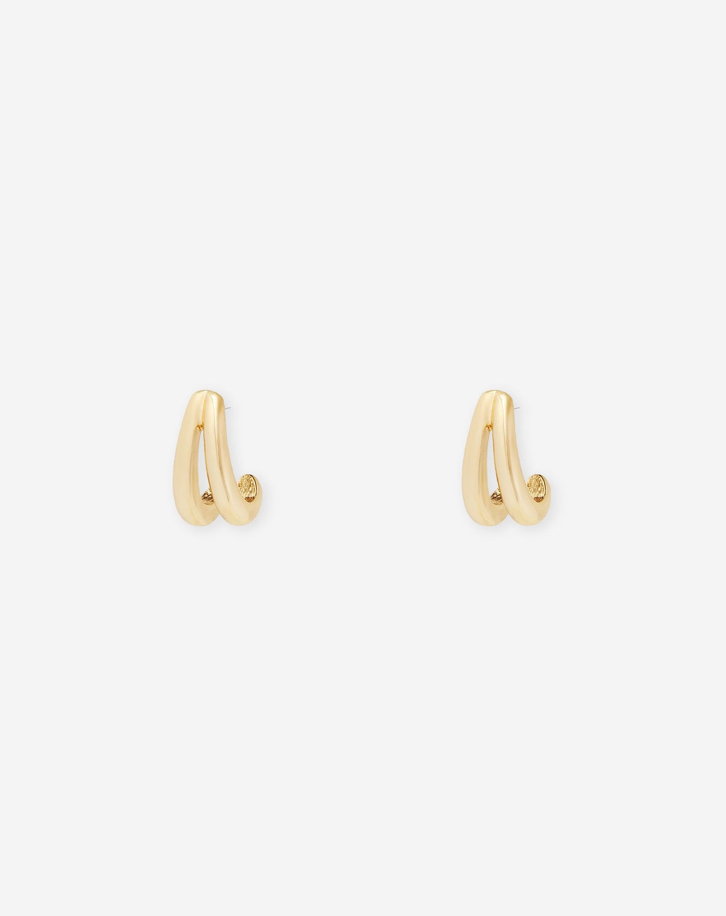 DOUBLE TWIN TEARDROP EARRINGS
