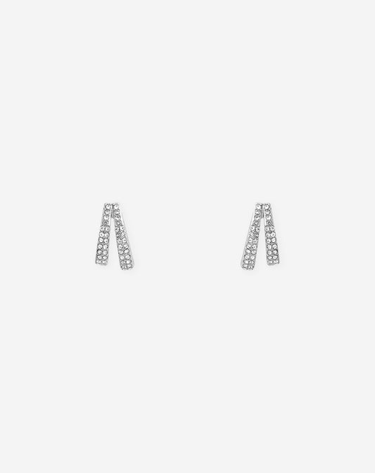 SMALL TWIN DIAMOND TEARDROP EARRINGS