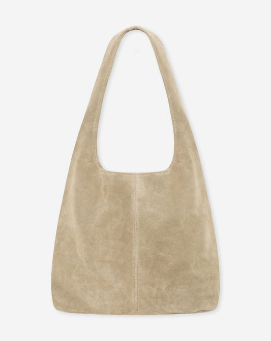 KAYLA SUEDE SHOPPER BEIGE