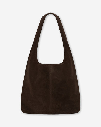KAYLA SUEDE SHOPPER DONKERBRUIN